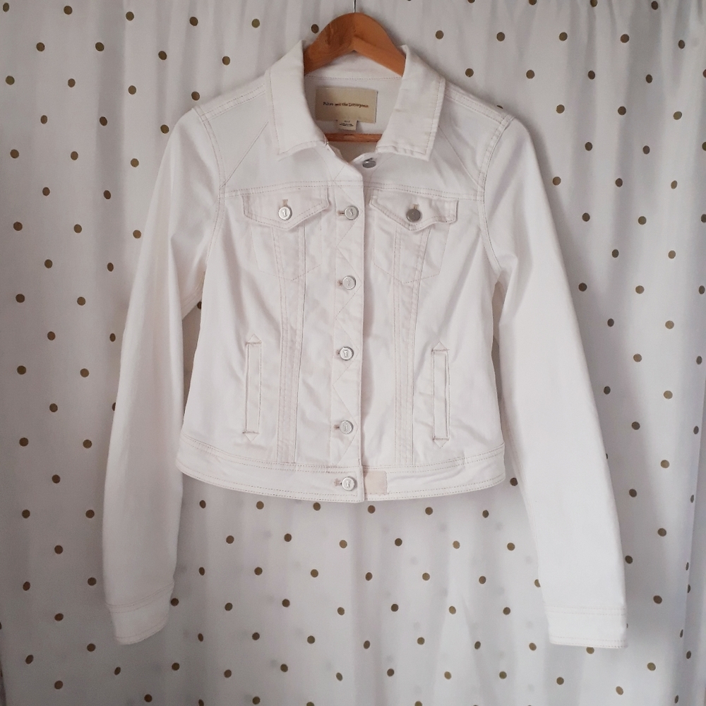 🦄Pilcro and the Letterpress🦄 White Jeans Jacket